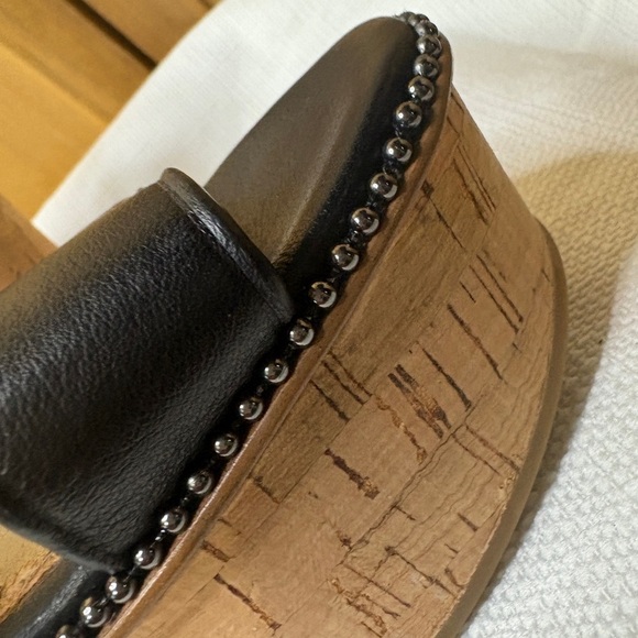 Coach Black Leather Sandals - Picture 6 of 8